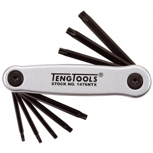 Torx nyckelserie 8 delar Teng Tools 1476NTX TX9-40