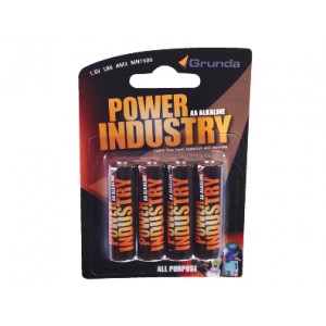 Batteri Power Industry LR06 AA, 1,5V 4st