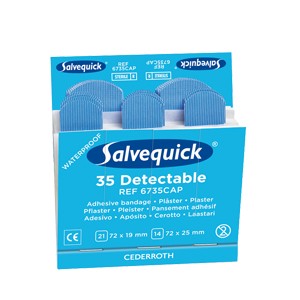 Plåster Blue Detectable Salvequick 6735 CAP